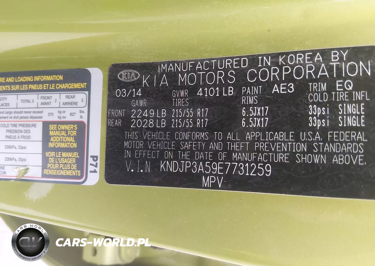 2014 Kia Soul + VIN:KNDJP3A59E7731259 - 9