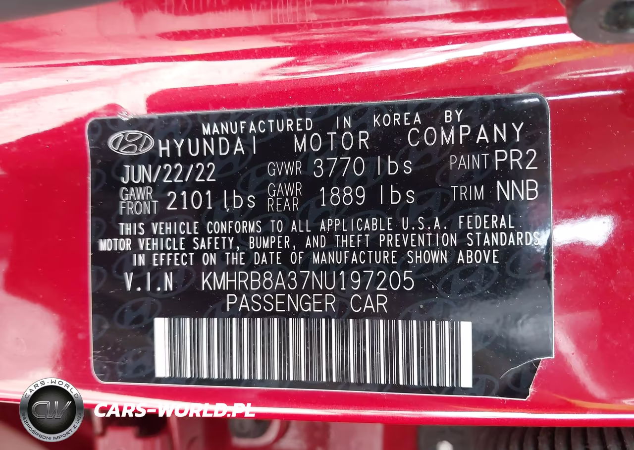 2022 Hyundai Venue Se VIN:KMHRB8A37NU197205 - 9