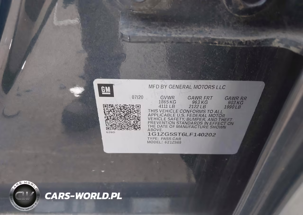 2020 Chevrolet Malibu Fwd Rs VIN:1G1ZG5ST6LF140202 - 9