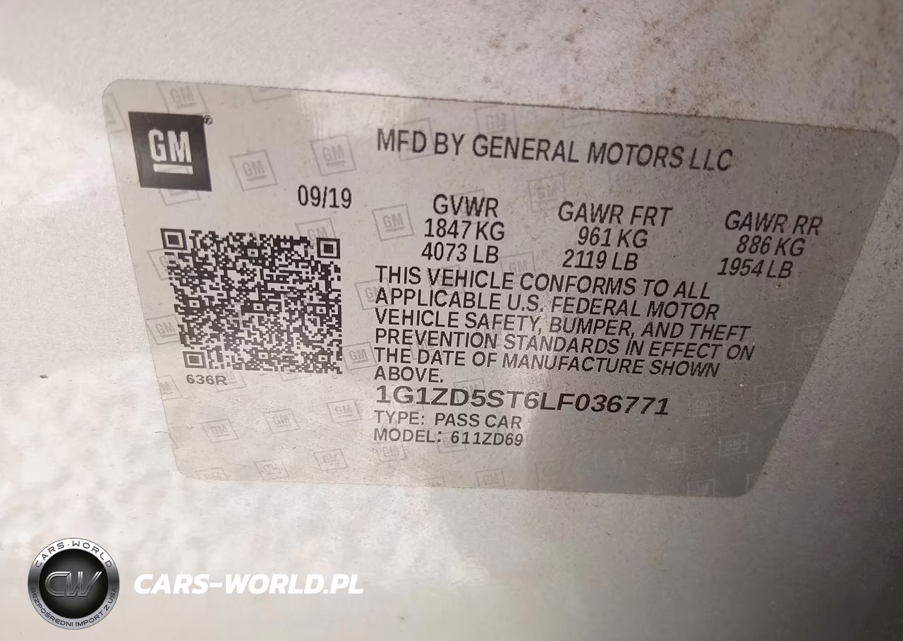 2020 Chevrolet Malibu Fwd Lt VIN:1G1ZD5ST6LF036771 - 9