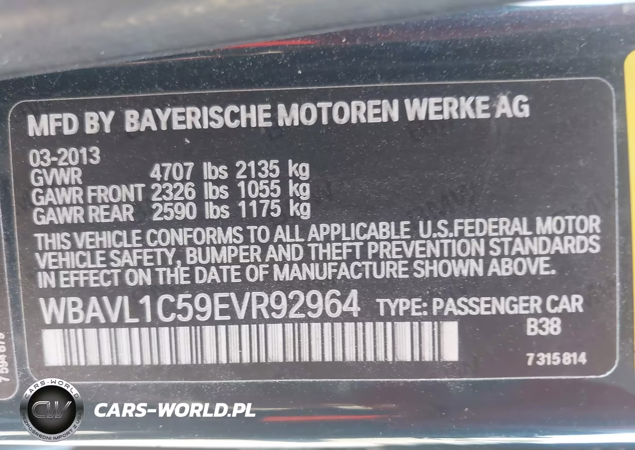 2014 BMW X1 xDrive28I VIN:WBAVL1C59EVR92964 - 9
