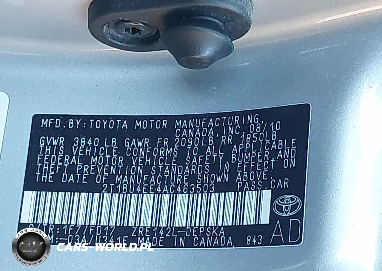 2010 Toyota Corolla S VIN:2T1BU4EE4AC463503 - 9