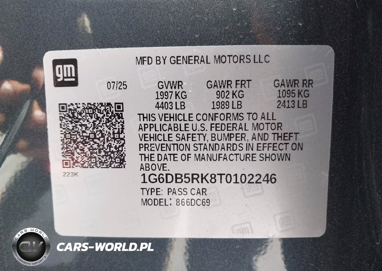 2026 Cadillac Ct4 Premium Luxury Rwd VIN:1G6DB5RK8T0102246 - 9