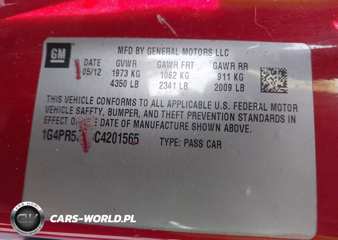 2012 Buick Verano Convenience Group VIN:1G4PR5SK9C4201565 - 9