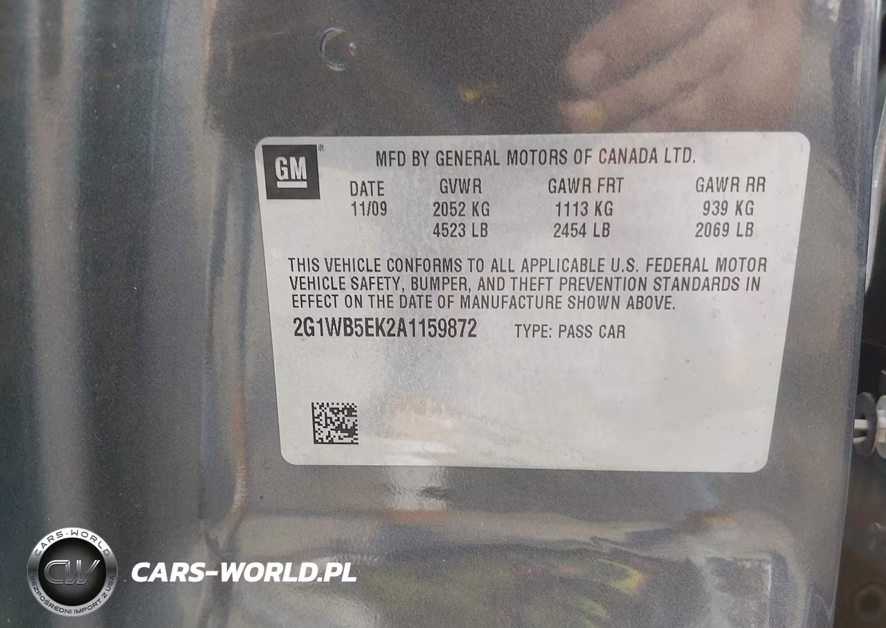 2010 Chevrolet Impala Lt VIN:2G1WB5EK2A1159872 - 9