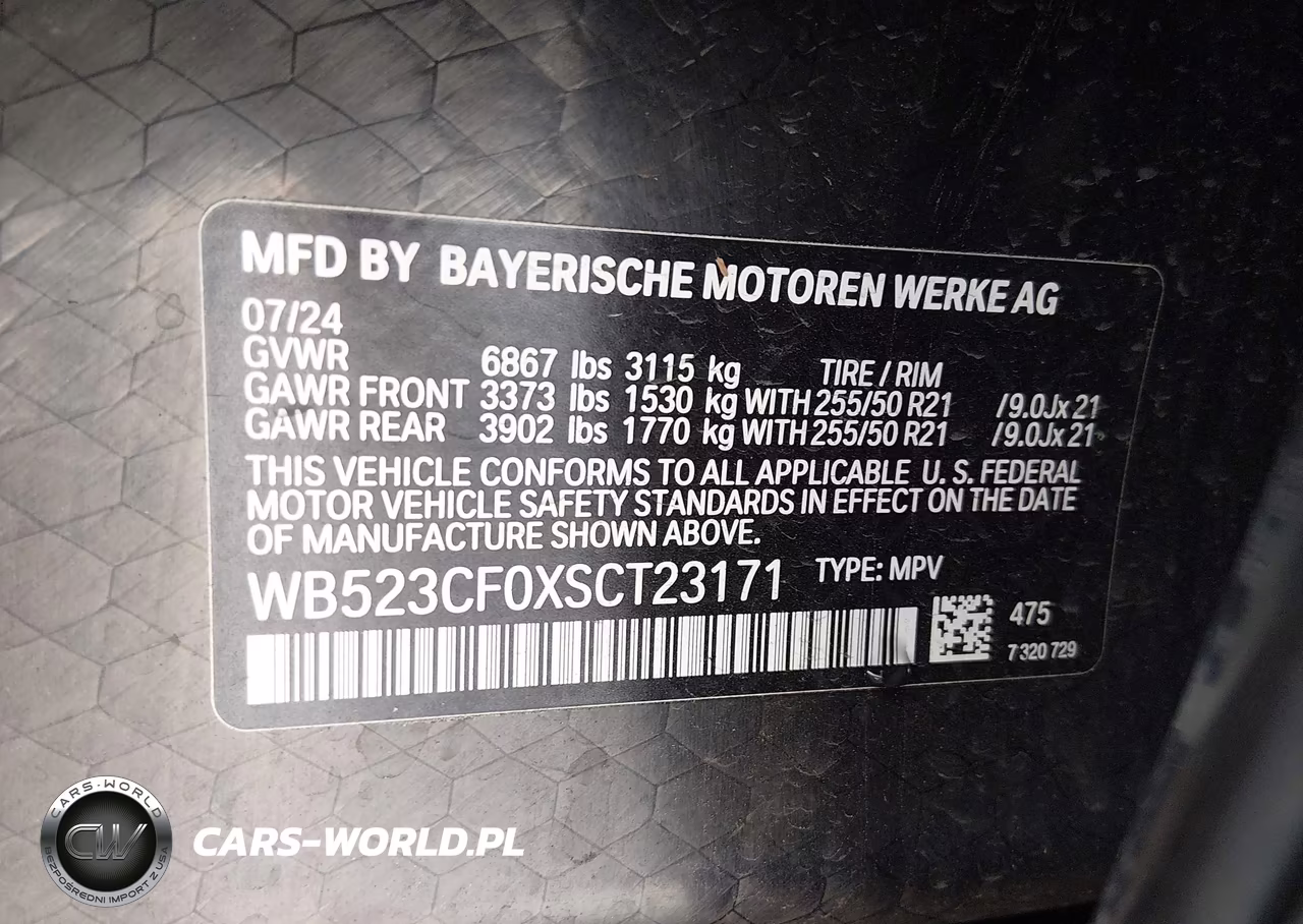 2025 BMW Ix xDrive50 VIN:WB523CF0XSCT23171 - 9