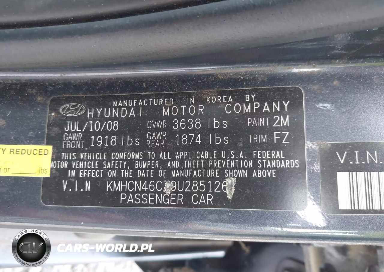 2009 Hyundai Accent Gls VIN:KMHCN46C79U285126 - 9