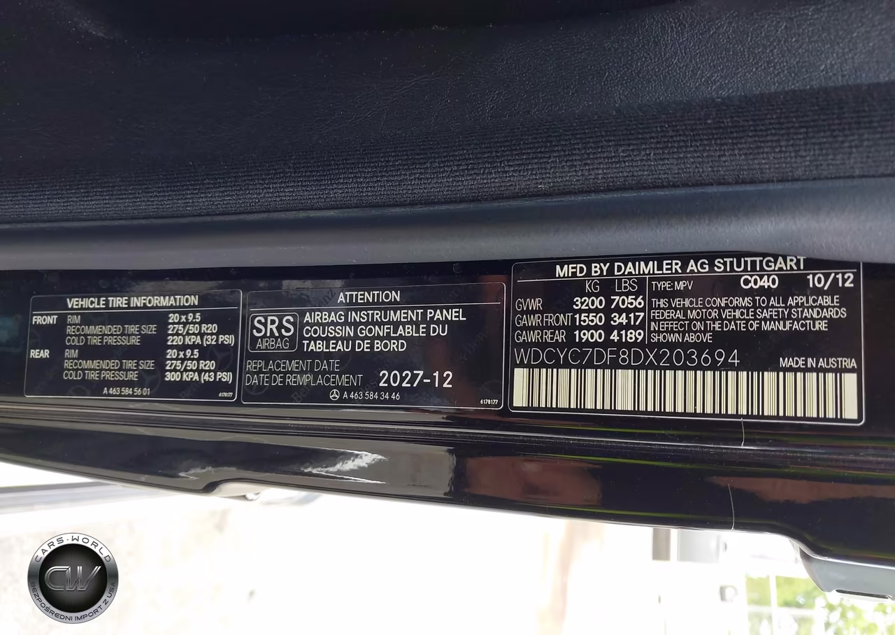 2013 Mercedes-Benz G 63 Amg 4Matic VIN:WDCYC7DF8DX203694 - 9