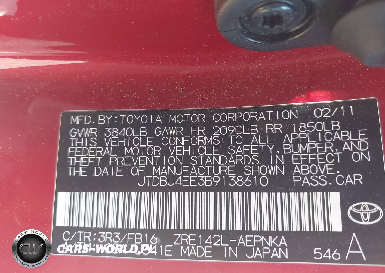 2011 Toyota Corolla Le VIN:JTDBU4EE3B9138610 - 9