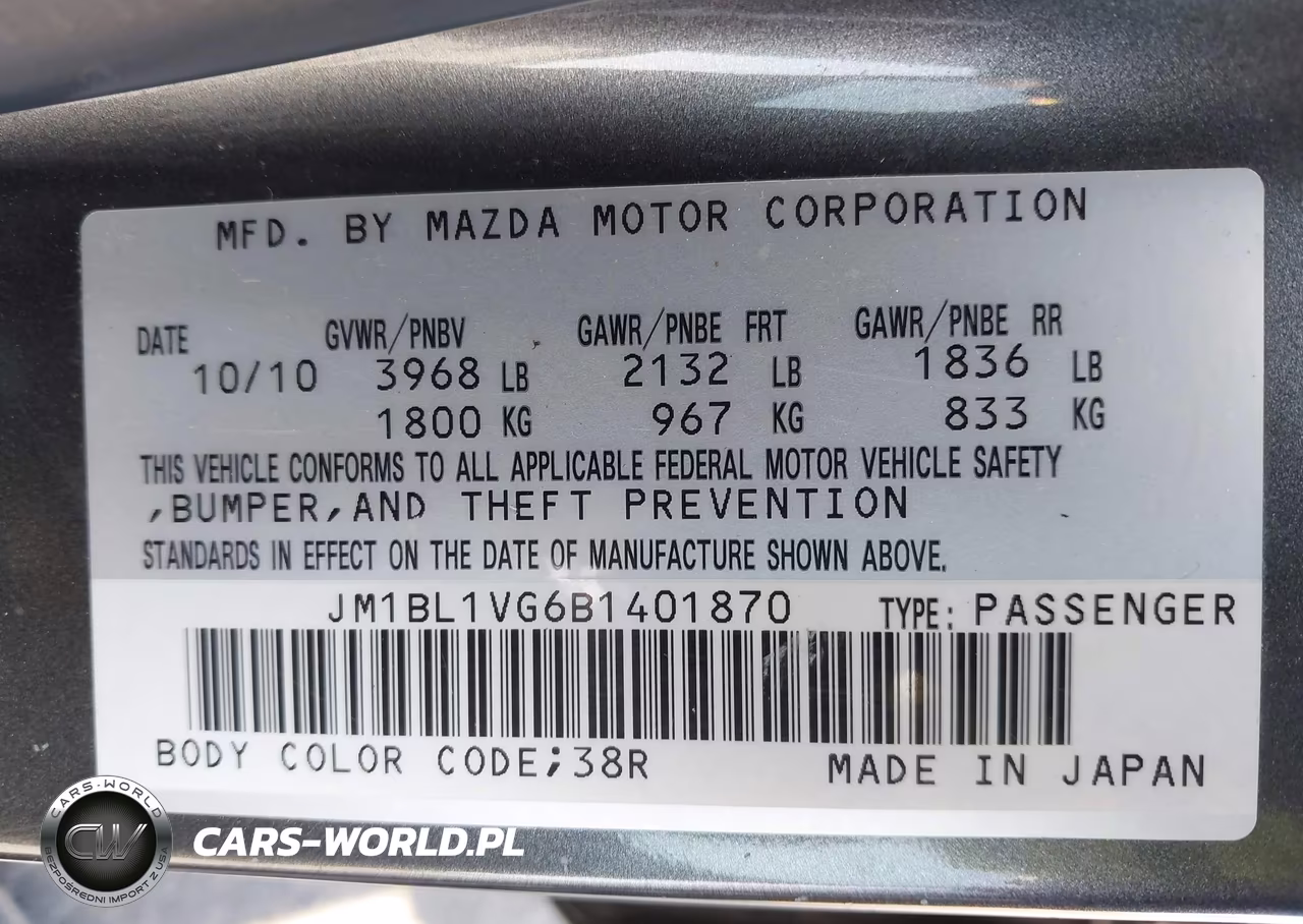 2011 Mazda Mazda3 I Touring VIN:JM1BL1VG6B1401870 - 9