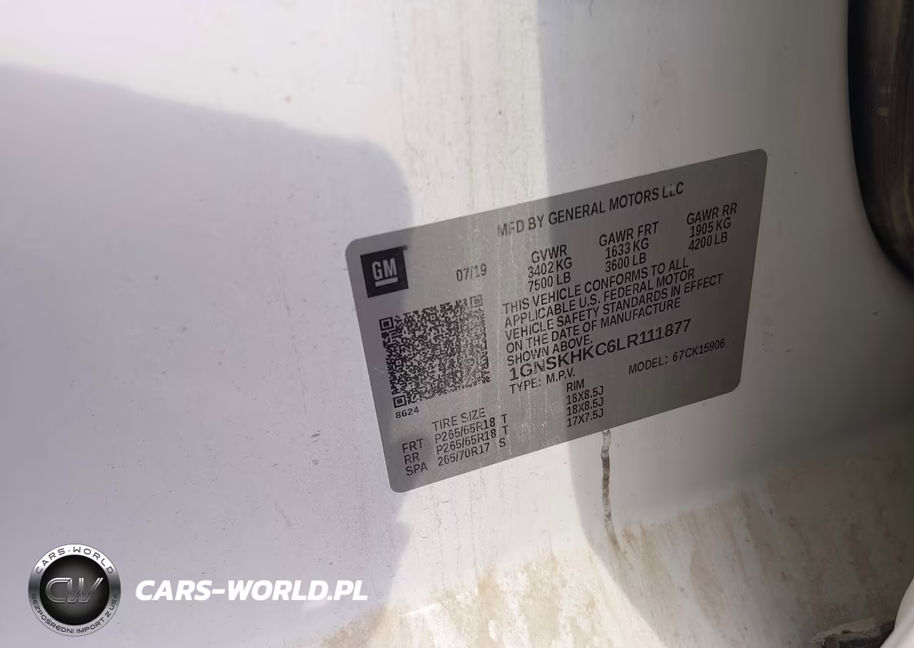 2020 Chevrolet Suburban 4Wd Lt VIN:1GNSKHKC6LR111877 - 9