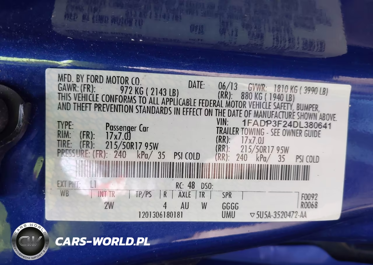 2013 Ford Focus Se VIN:1FADP3F24DL380641 - 9