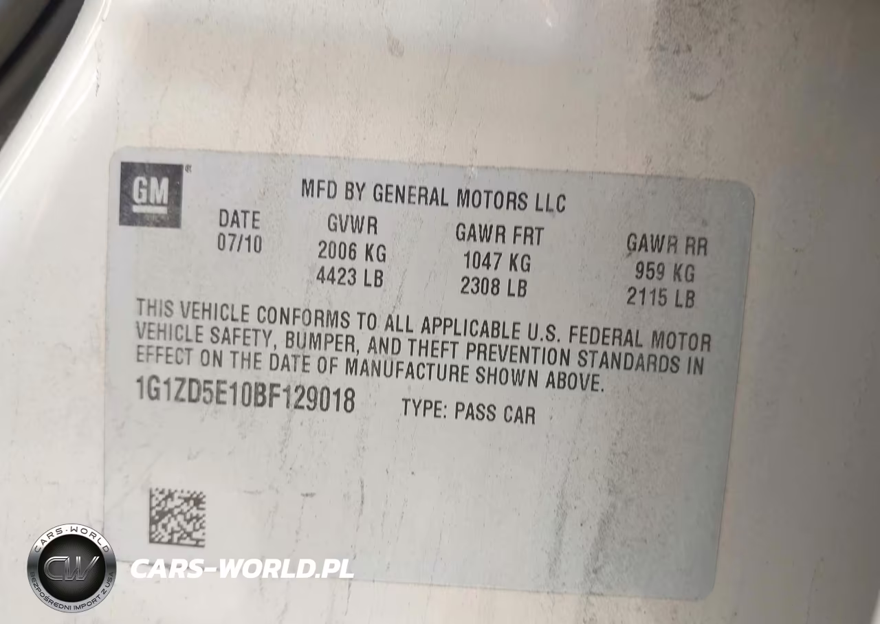 2011 Chevrolet Malibu 2Lt VIN:1G1ZD5E10BF129018 - 9