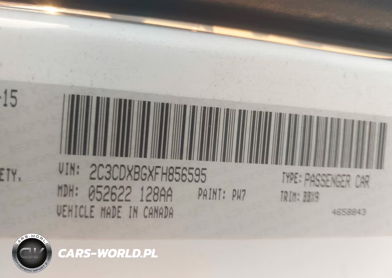 2015 Dodge Charger Se VIN:2C3CDXBGXFH856595 - 9