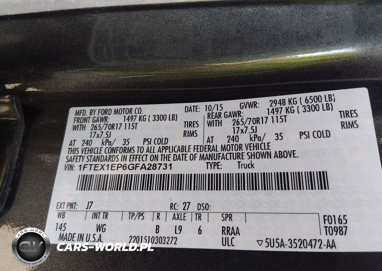 2016 Ford F-150 Xl VIN:1FTEX1EP6GFA28731 - 9