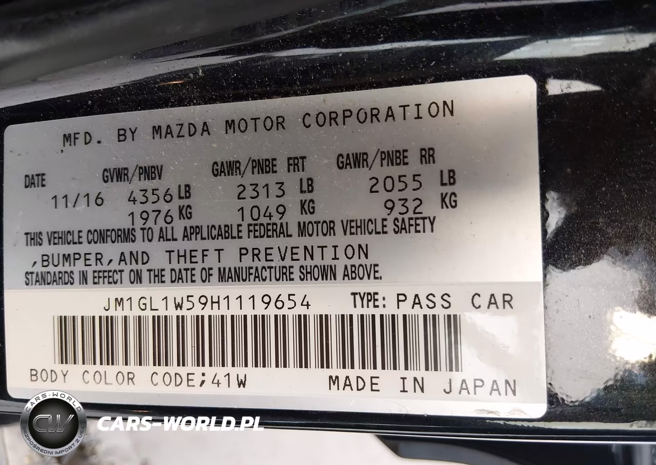 2017 Mazda Mazda6 Grand Touring VIN:JM1GL1W59H1119654 - 9