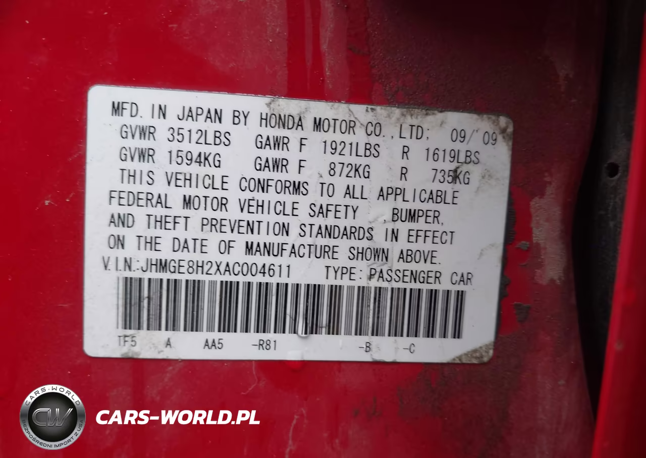 2010 Honda Fit VIN:JHMGE8H2XAC004611 - 9