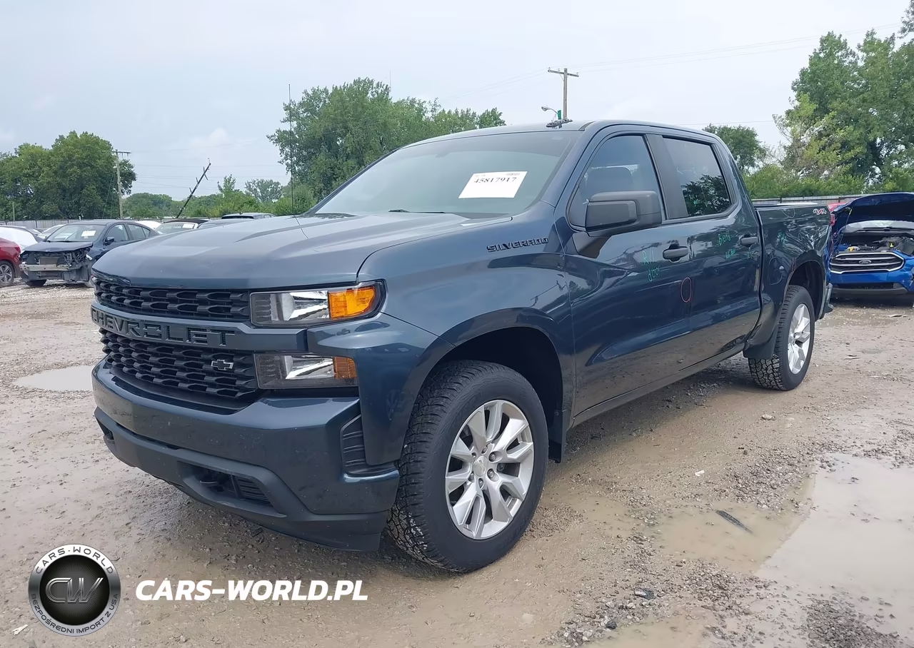 2021 Chevrolet Silverado 1500 4Wd Short Bed Custom VIN:1GCPYBEKXMZ399322 - 2