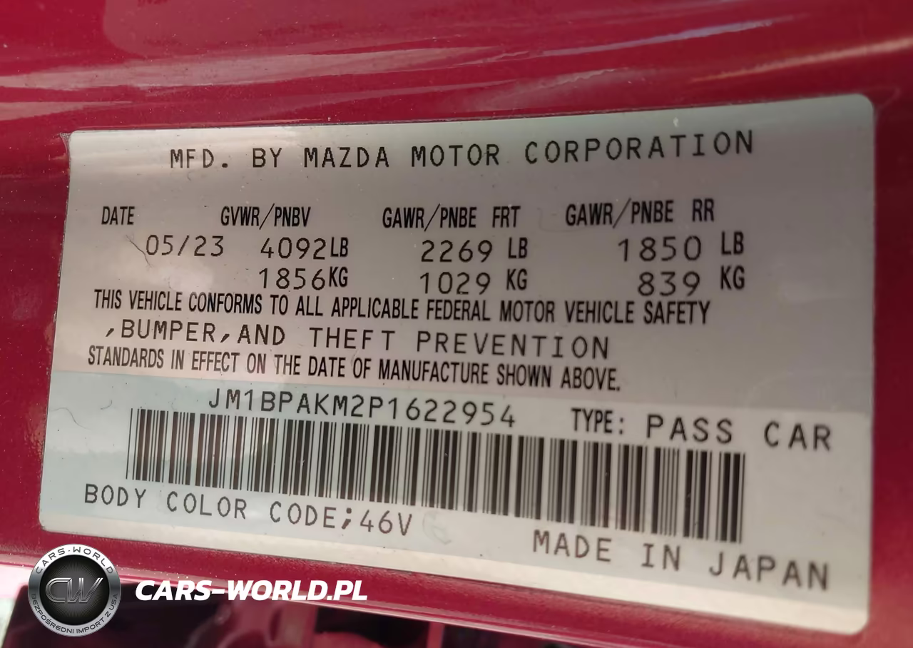 2023 Mazda Mazda3 2.5 S Select VIN:JM1BPAKM2P1622954 - 9