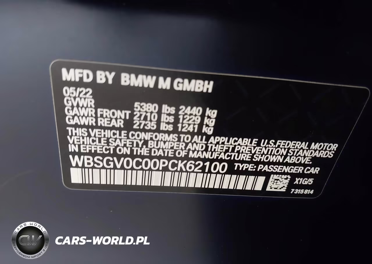 2023 BMW M8 Gran Coupe Competition VIN:WBSGV0C00PCK62100 - 9
