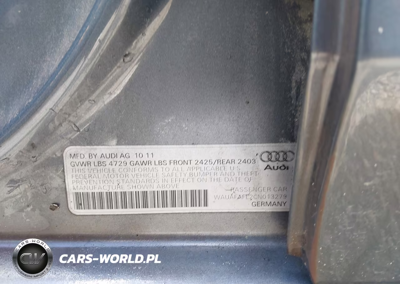 2012 Audi A4 2.0T Premium VIN:WAUAFAFL2CN013279 - 9