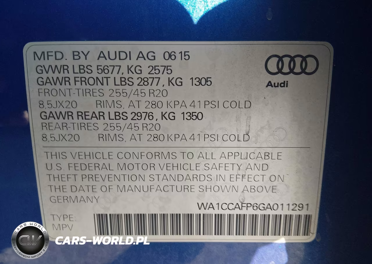 2016 Audi Sq5 3.0T Premium Plus VIN:WA1CCAFP6GA011291 - 9