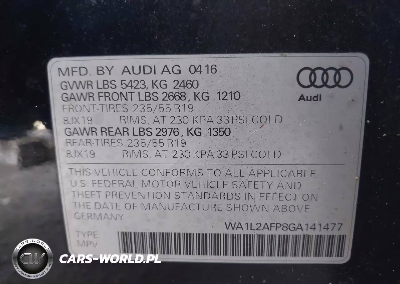 2016 Audi Q5 2.0T Premium VIN:WA1L2AFP8GA141477 - 9