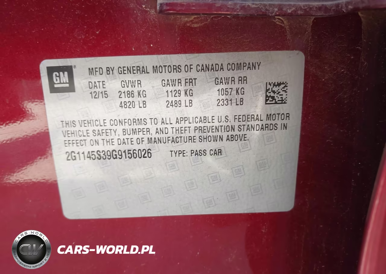 2016 Chevrolet Impala 2Lz VIN:2G1145S39G9156026 - 9