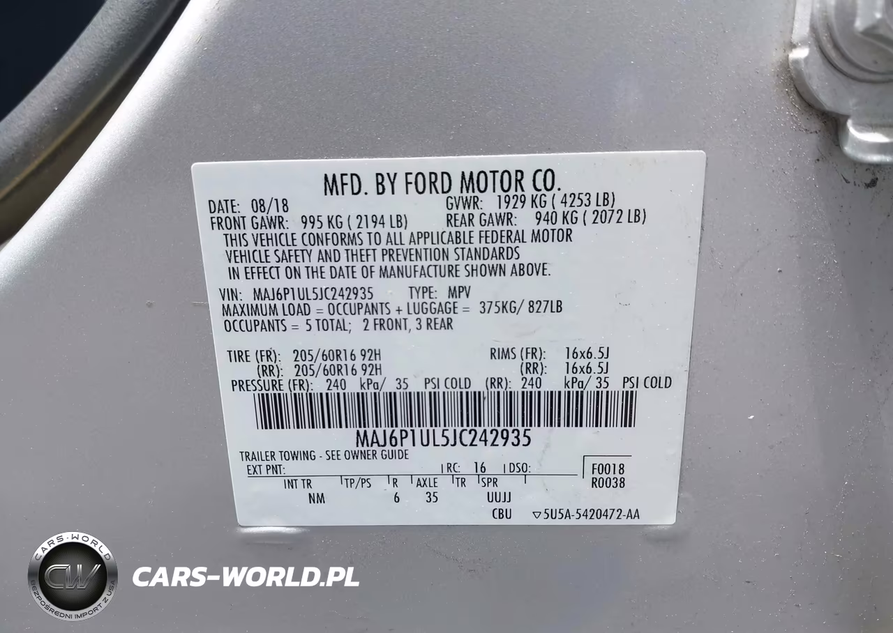 2018 Ford Ecosport Se VIN:MAJ6P1UL5JC242935 - 9