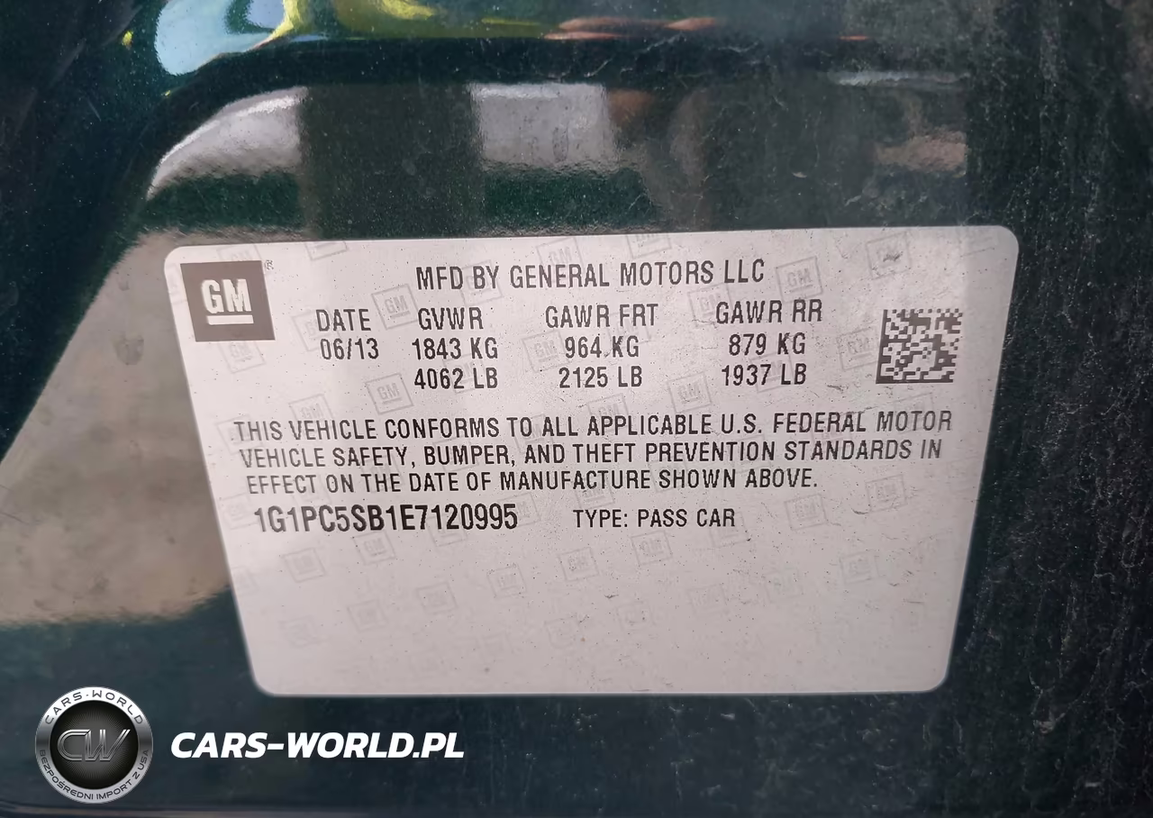 2014 Chevrolet Cruze 1Lt Auto VIN:1G1PC5SB1E7120995 - 9