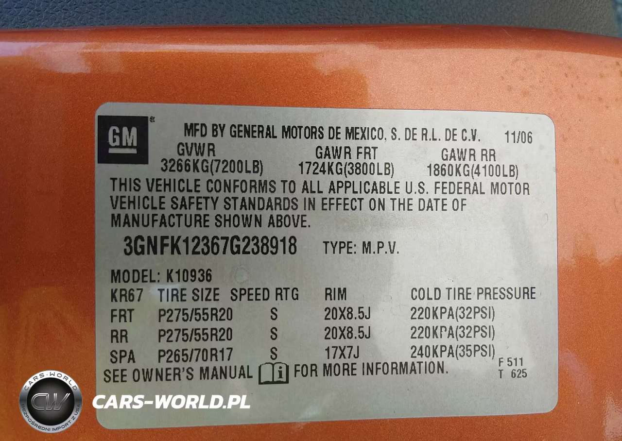 2007 Chevrolet Avalanche 1500 Lt VIN:3GNFK12367G238918 - 9