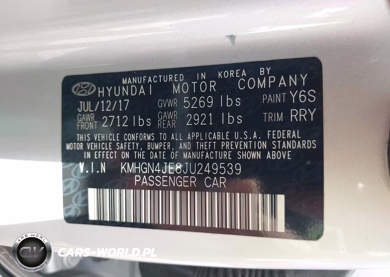 2018 Genesis G80 3.8 VIN:KMHGN4JE8JU249539 - 9