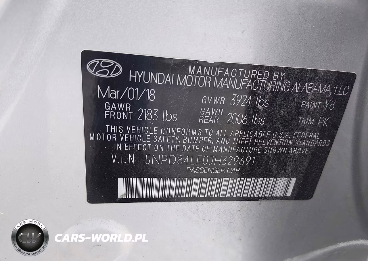 2018 Hyundai Elantra Sel VIN:5NPD84LF0JH329691 - 9