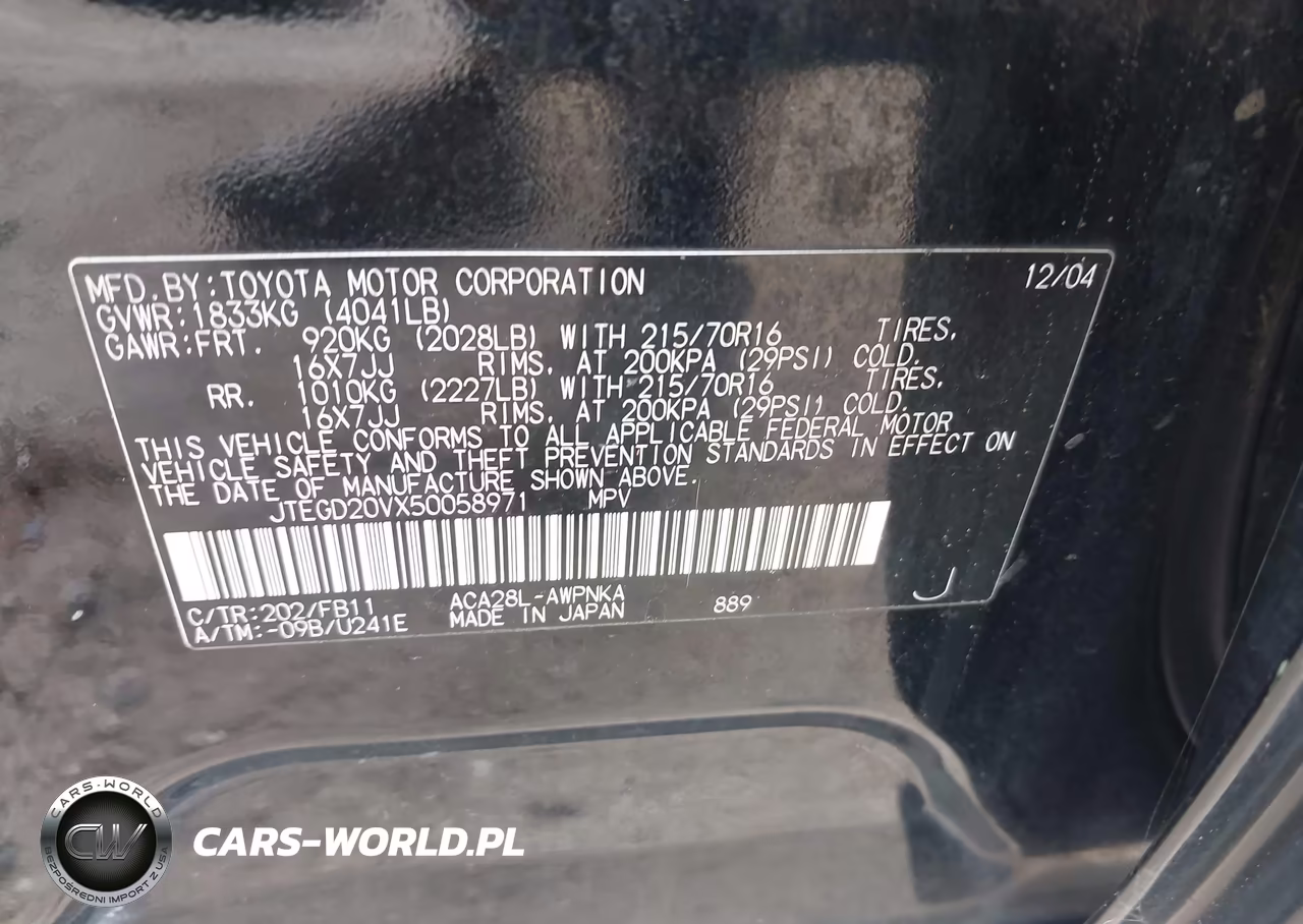 2005 Toyota Rav4 VIN:JTEGD20VX50058971 - 9