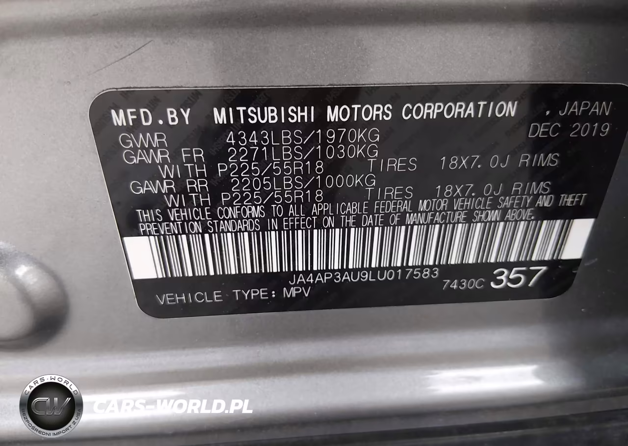 2020 Mitsubishi Outlander Sport 2.0 Be-2.0 Es-2.0 Sp VIN:JA4AP3AU9LU017583 - 9