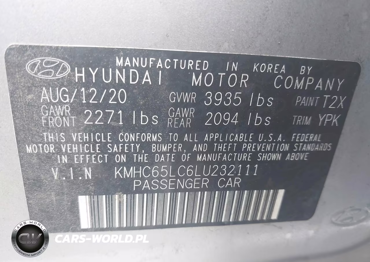 2020 Hyundai Ioniq Hybrid Blue VIN:KMHC65LC6LU232111 - 9