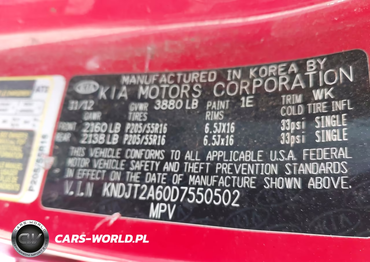 2013 Kia Soul + VIN:KNDJT2A60D7550502 - 9