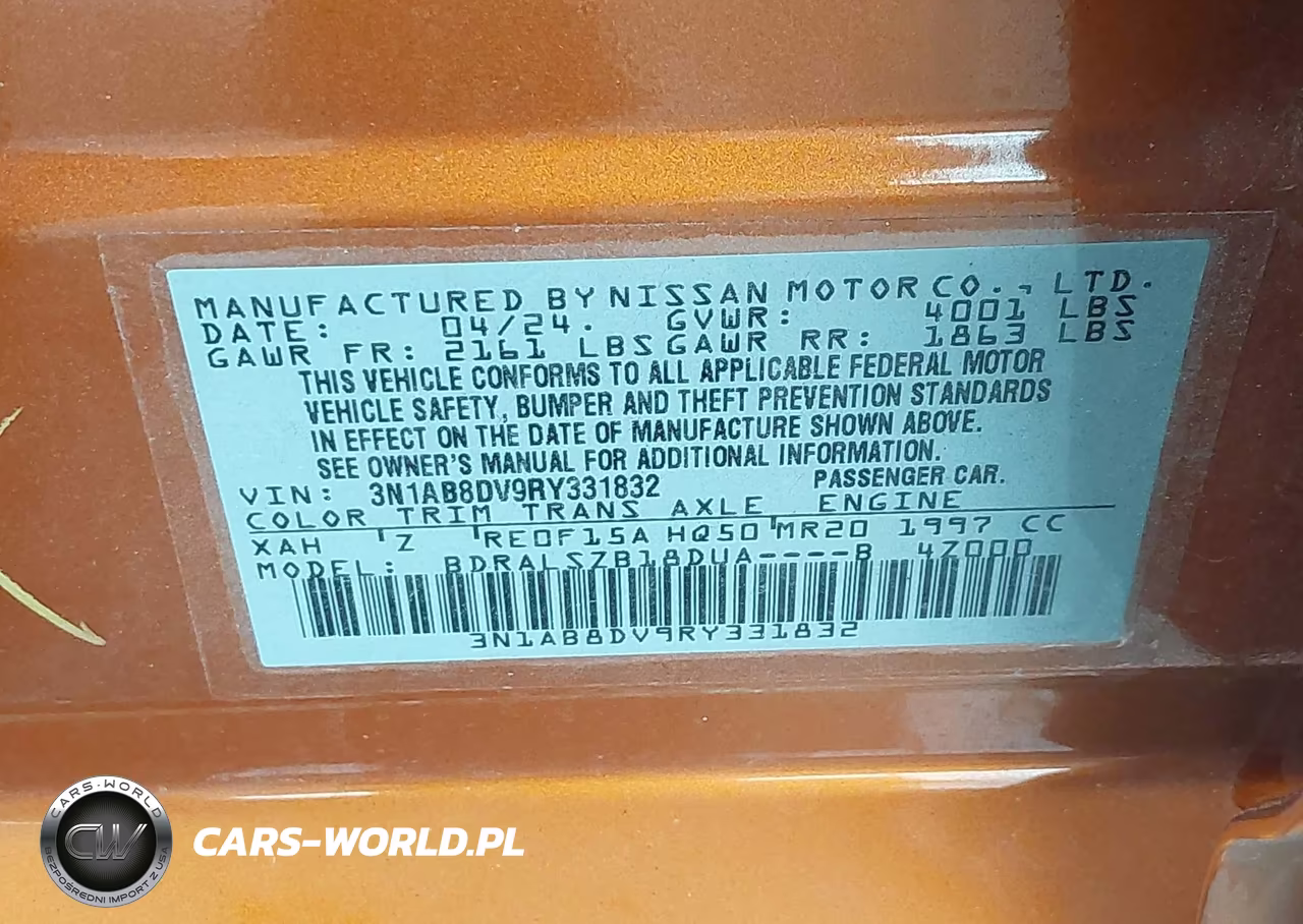 2024 Nissan Sentra Sr Xtronic Cvt VIN:3N1AB8DV9RY331832 - 9