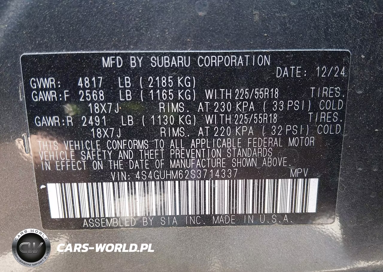 2025 Subaru Crosstrek Limited VIN:4S4GUHM62S3714337 - 9