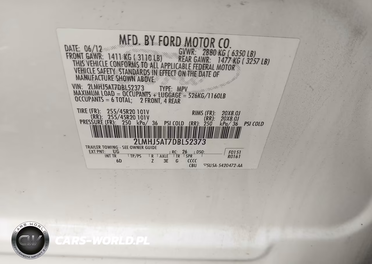 2013 Lincoln Mkt Ecoboost VIN:2LMHJ5AT7DBL52373 - 9