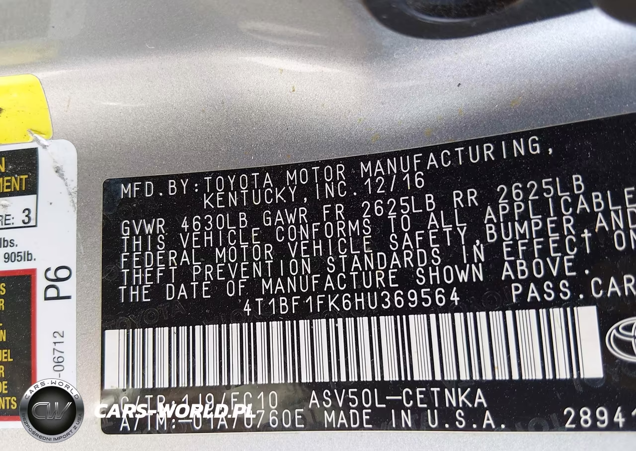 2017 Toyota Camry Le VIN:4T1BF1FK6HU369564 - 9