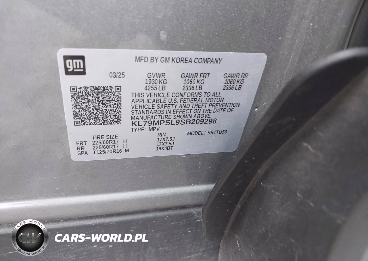 2025 Chevrolet Trailblazer Fwd Lt VIN:KL79MPSL9SB209298 - 9