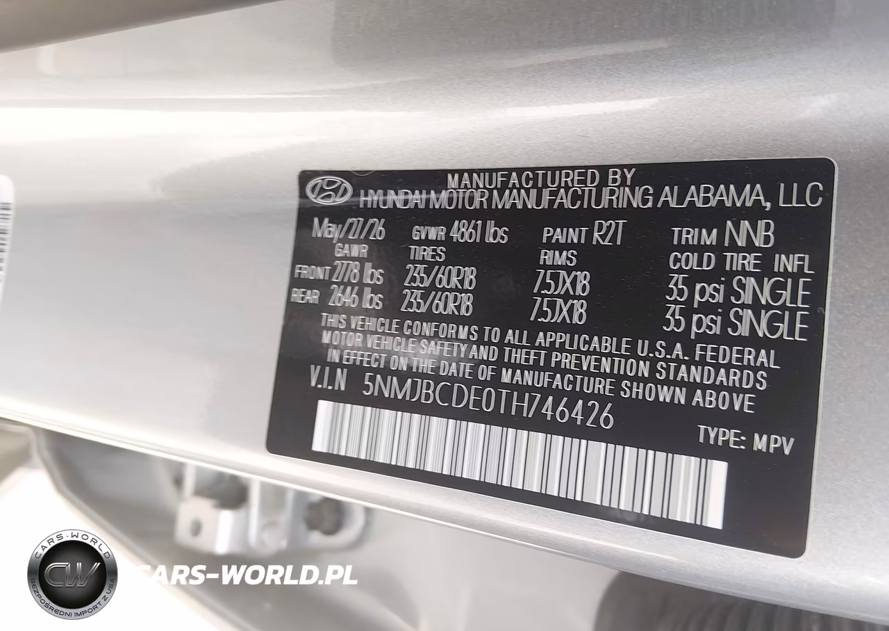 2026 Hyundai Tucson Sel VIN:5NMJBCDE0TH746426 - 9