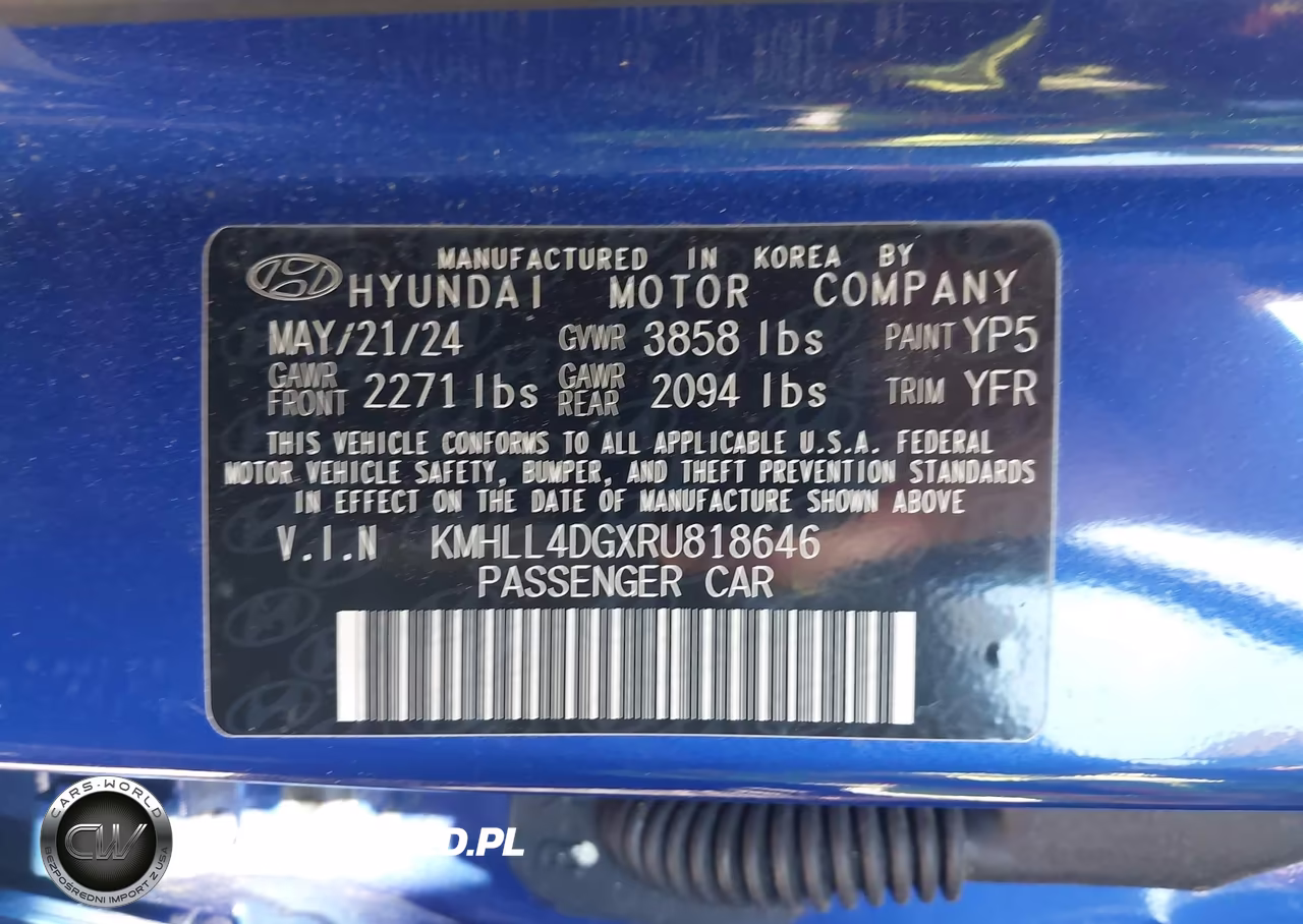 2024 Hyundai Elantra Se VIN:KMHLL4DGXRU818646 - 9