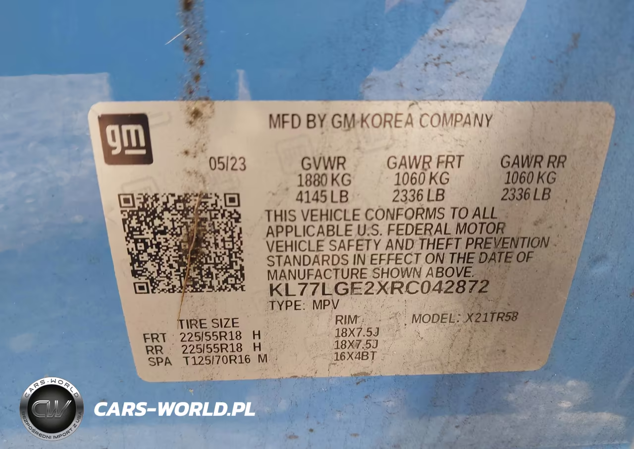2024 Chevrolet Trax Fwd 1Rs VIN:KL77LGE2XRC042872 - 9