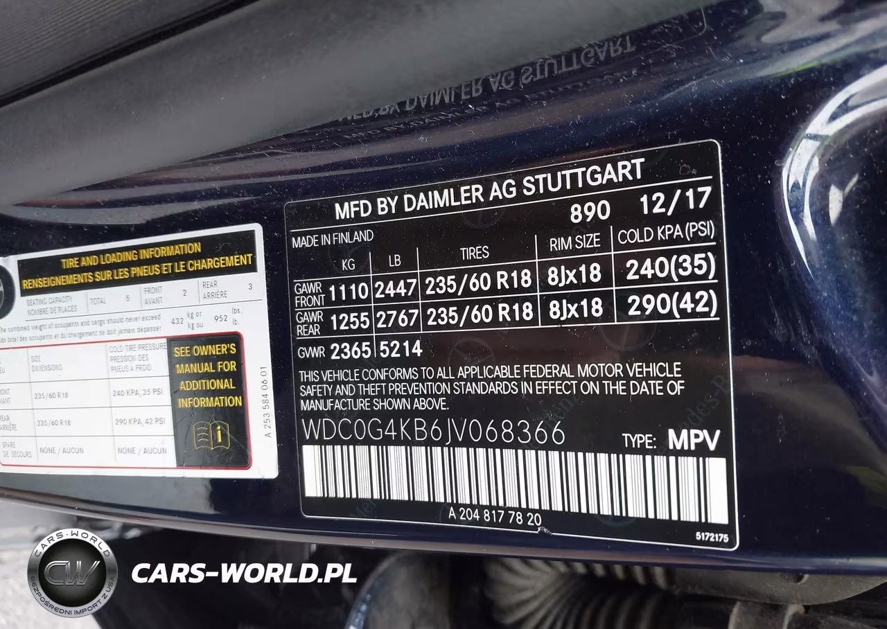 2018 Mercedes-Benz Glc 300 4Matic VIN:WDC0G4KB6JV068366 - 9