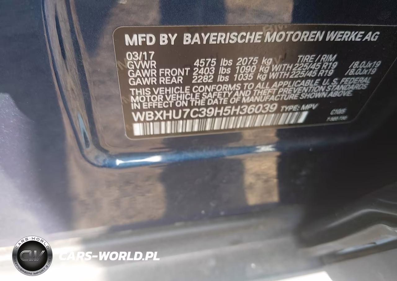 2017 BMW X1 Sdrive28I VIN:WBXHU7C39H5H36039 - 9