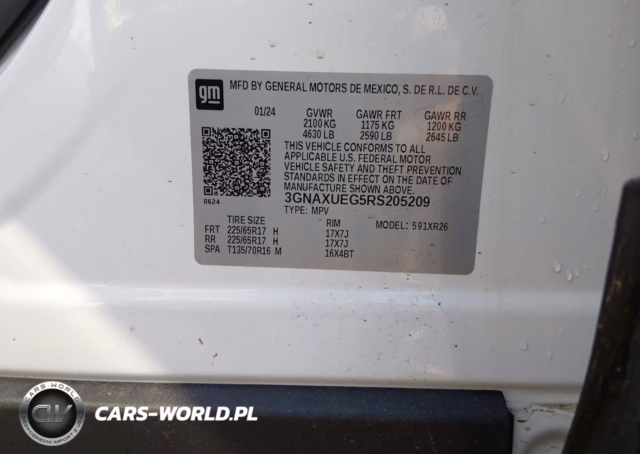 2024 Chevrolet Equinox Awd Lt VIN:3GNAXUEG5RS205209 - 9