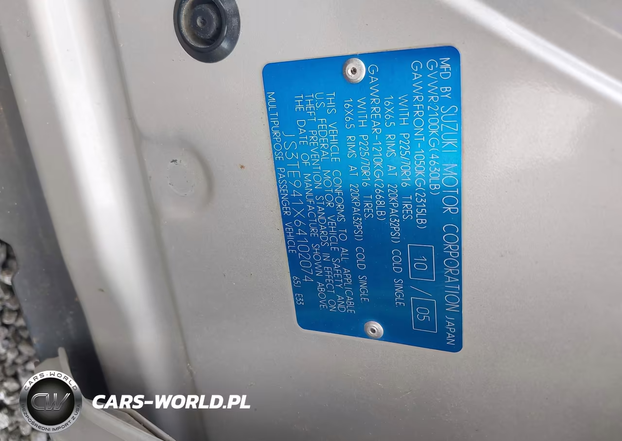 2006 Suzuki Grand Vitara VIN:JS3TE941X64102074 - 9