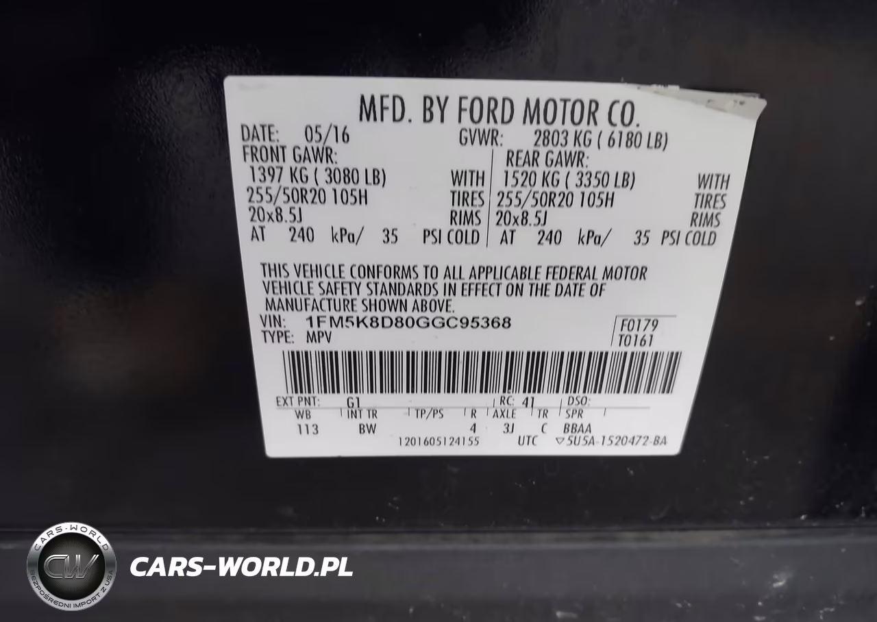 2016 Ford Explorer Xlt VIN:1FM5K8D80GGC95368 - 9
